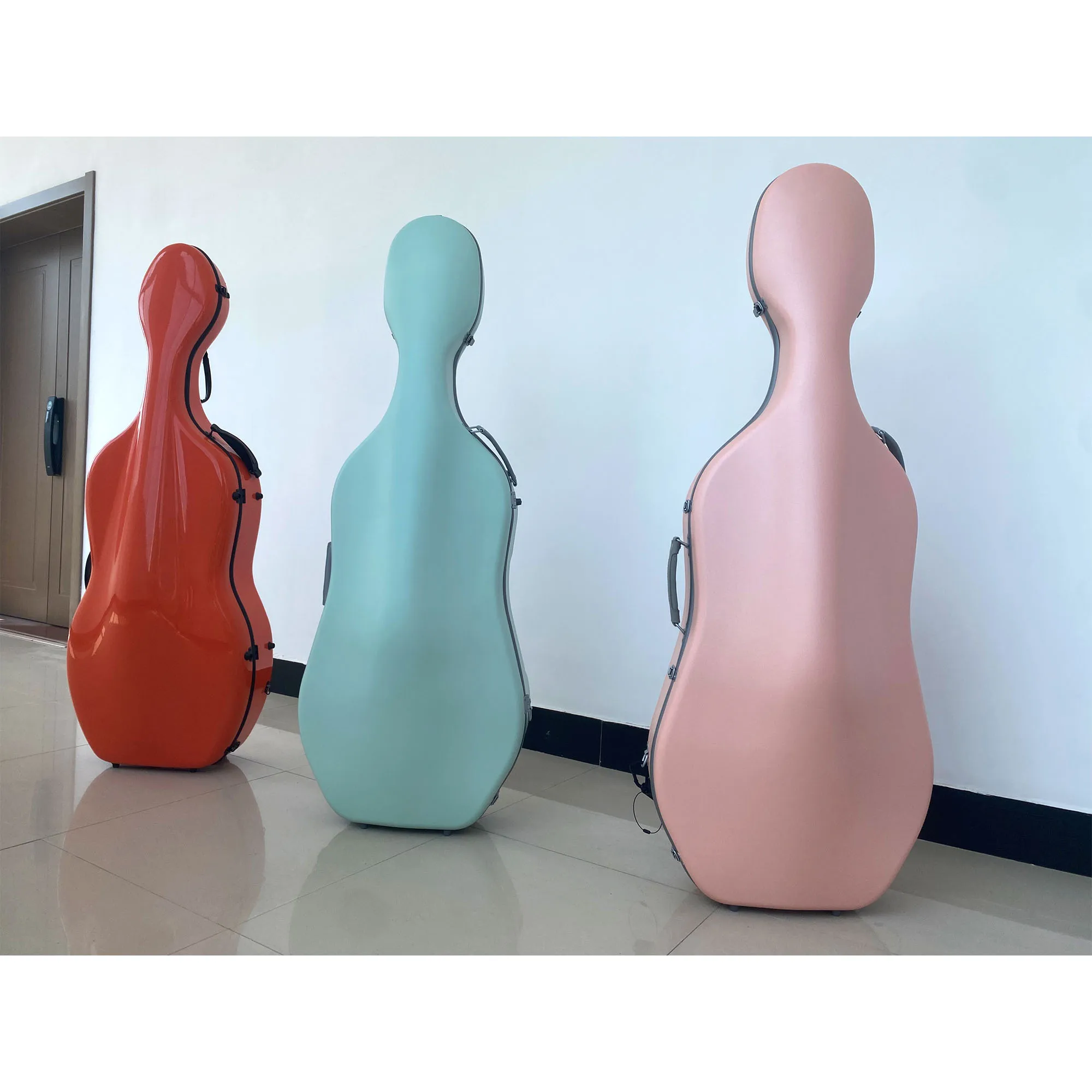 Tongling brand 3.5kg colorful high quality hard carbon fiber 4/4 Cello Case