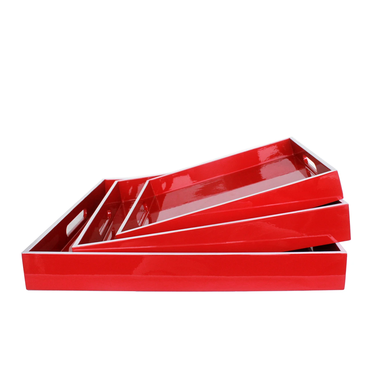 Сервировочный поднос из красного лака, гостиничный сервисный поднос из Вьетнама