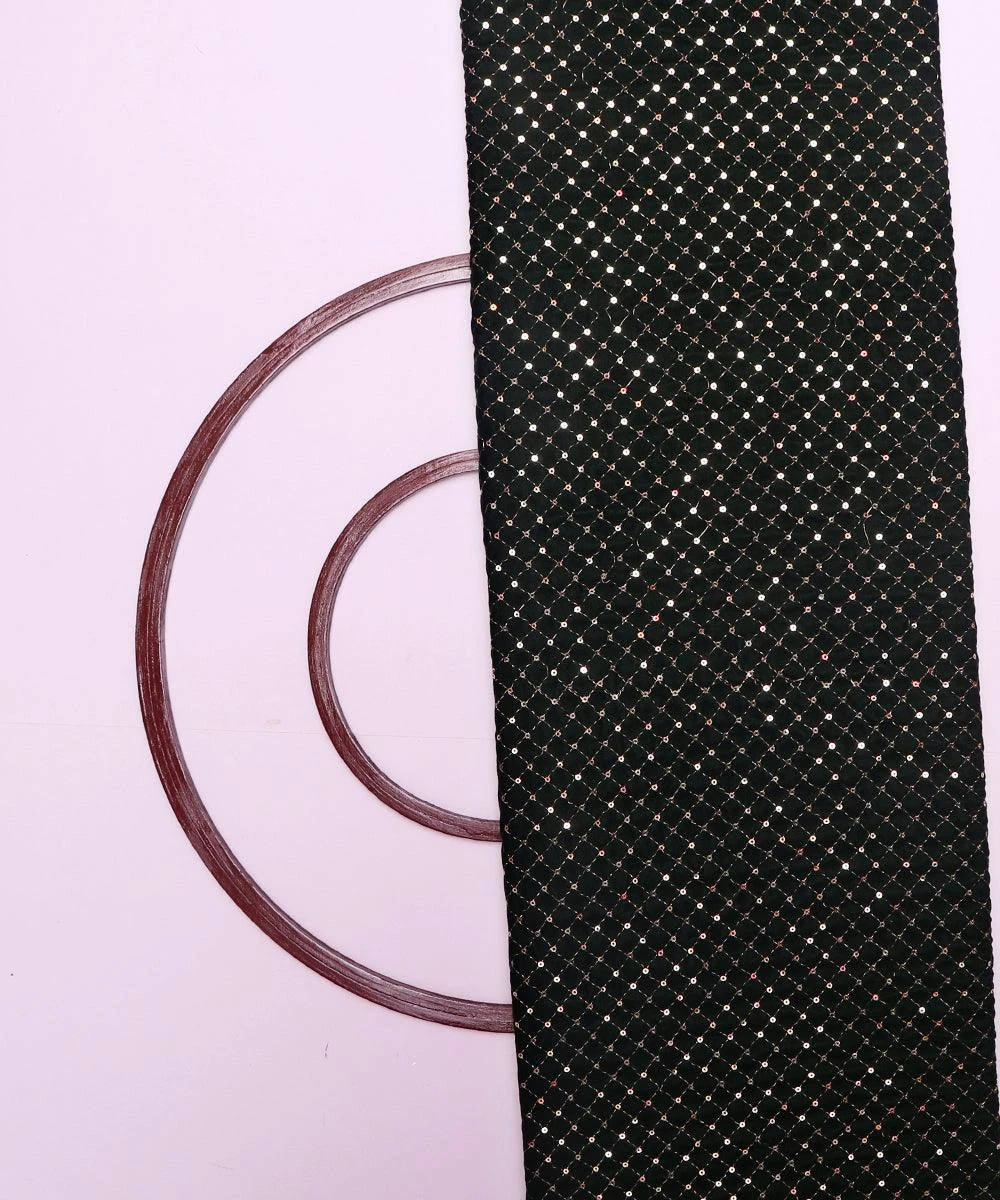 Luxurious Sequined Embroidery Velvet Fabric Perfect for Creating Glamorous Dresses Special Occasion Wear and Party Outfits