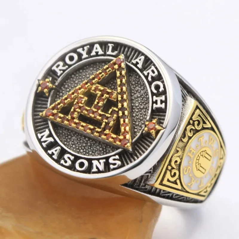 Holy York Rite Royal Arch Chapter Masons Masonic Solid Sterling Silver Ring Masonic Embroidered Masonic Grand Hotel Fringe