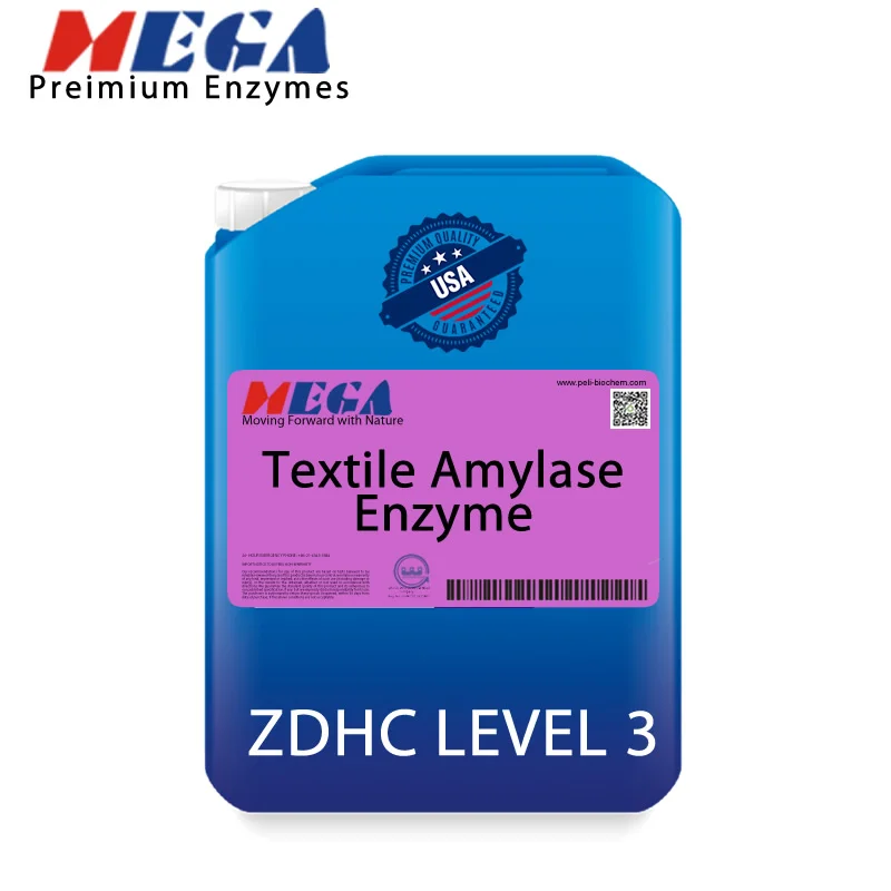 Enzyme Manufacture Deisizing Enzyme Top Quality Alpha Amylase for fabric desizing USA ZDHC LEVEL 3 CAS 9000-90-2