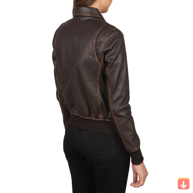 Wholesale Ladies Genuine Sheep Leather Jacket Ladies Cropped Bomber Style Fashion Spring Real Leather Jacket Women oem