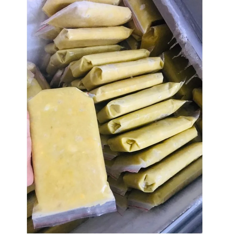 Brix от 25 до 35% ISO сертификация HACCP 100% дуриан натуральный желтый цвет замороженная пюре из