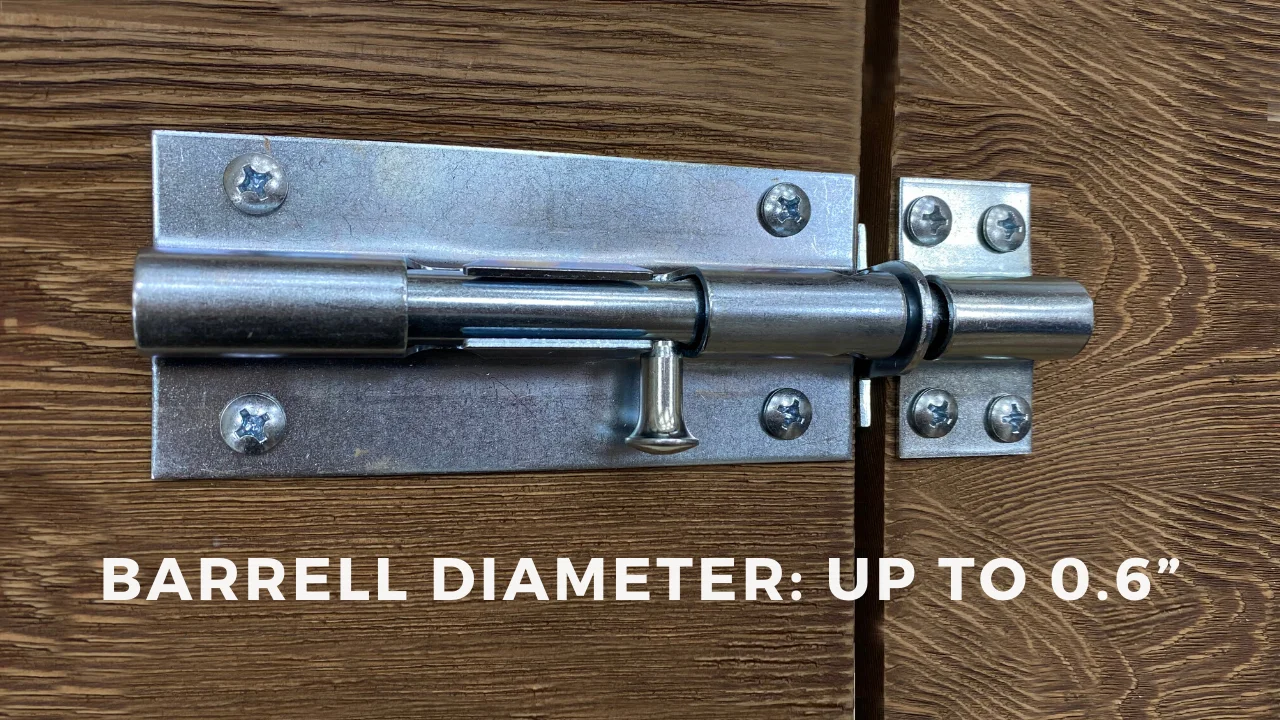 door latch sliding lock barrel bolt