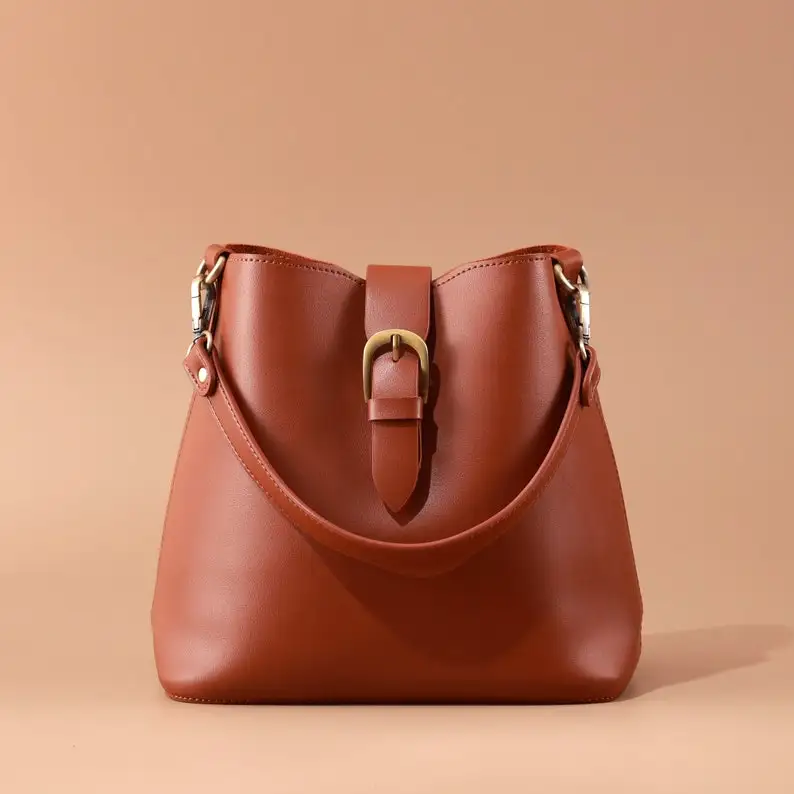 Genuine Leather Cross Body Sling Cowhide soft leather handbag bag for women, OEM product Full Customization available
