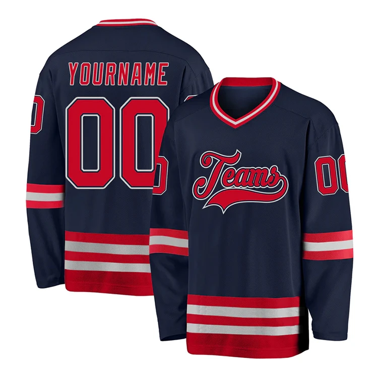 Cheap Price Practice Custom High Quality Hockey Jerseys Ice Hockey Wear Tops Sportswear Ice Hockey Jersey For Men Team Wear
