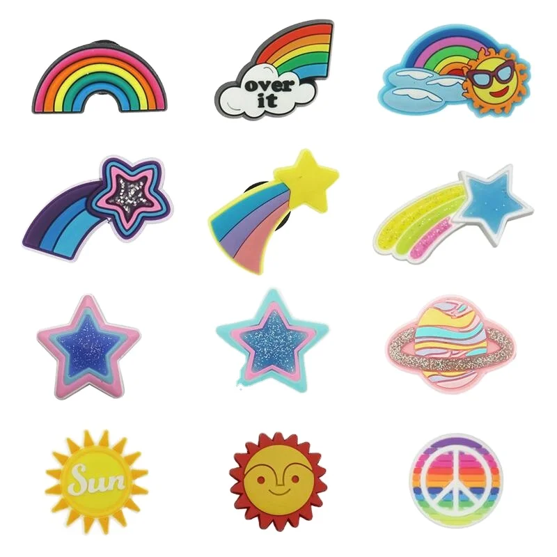Wholesale PVC clock charms Custom designer sandals charms and bracelet charms for kids