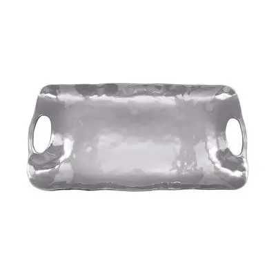 Heavy Duty Silver Tray Made in India Aluminum Metal Crafts Super Selling Restaurants Order Placing Metal Tray For Hotels