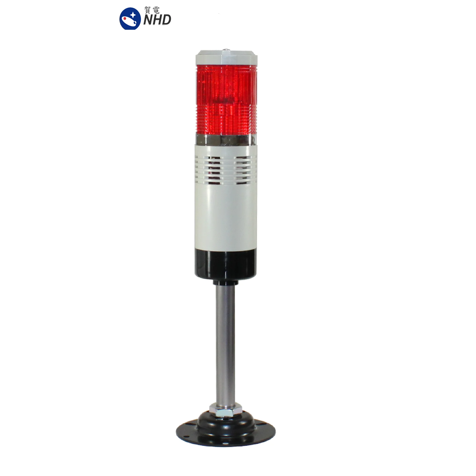 NTL-W Tower Lamp Round Base with Tube, Red ,  AC/DC 24V , AC100~120V , AC220V~240V