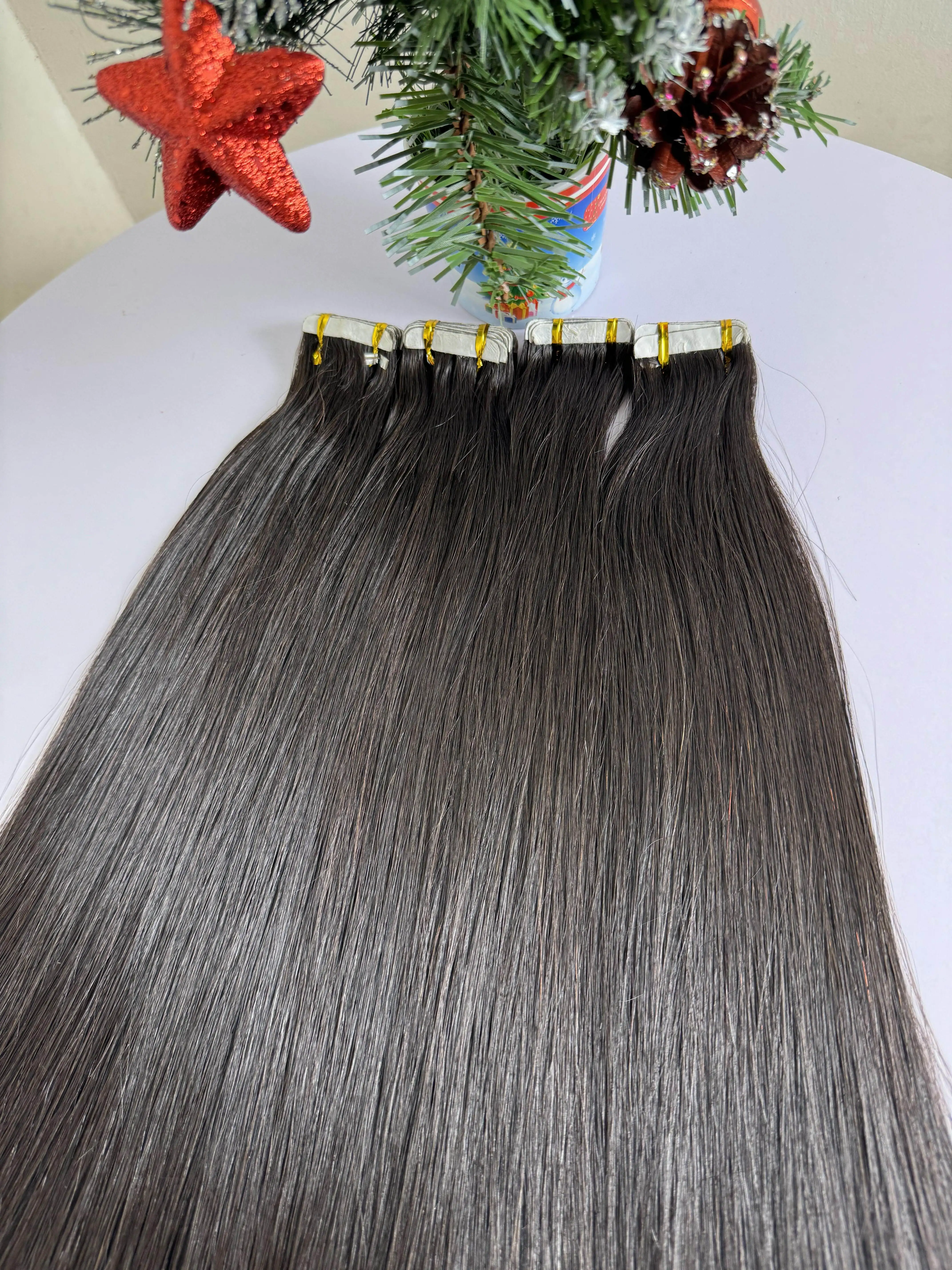 Factory Direct Selling Raw Cuticle Aligned Virgin Hair Tape in Human Hair Extensions Vietnamese Human Hair Extension