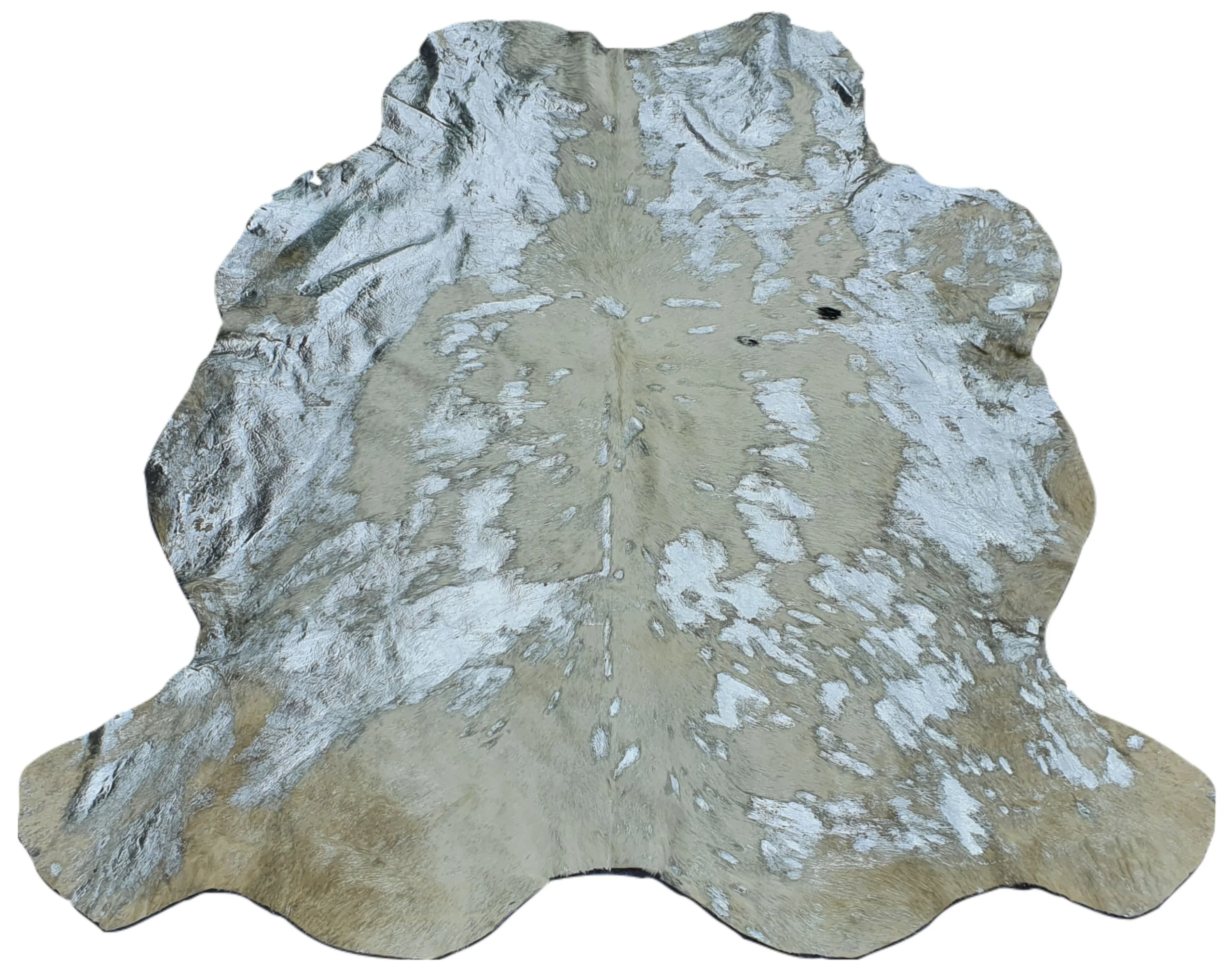 Acid Washed Modern design Genuine Leather Grey Hair on Handmade  Premium Quality soft anti slip devore cowhide Area carpets