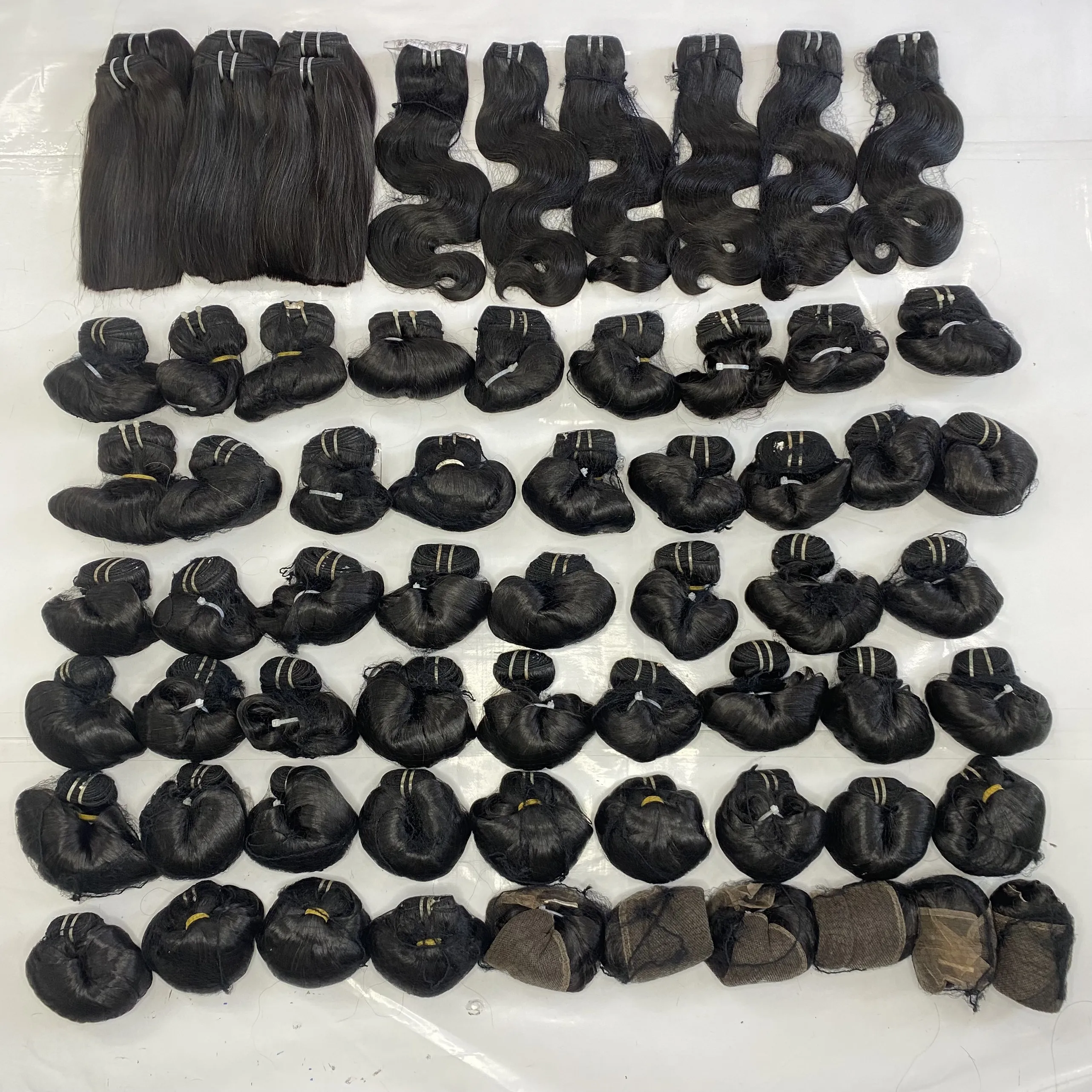 EGG CURL Price Factory Double Drawn Raw Virgin Vietnamese Human Hair Cuticle Aligned Bundles