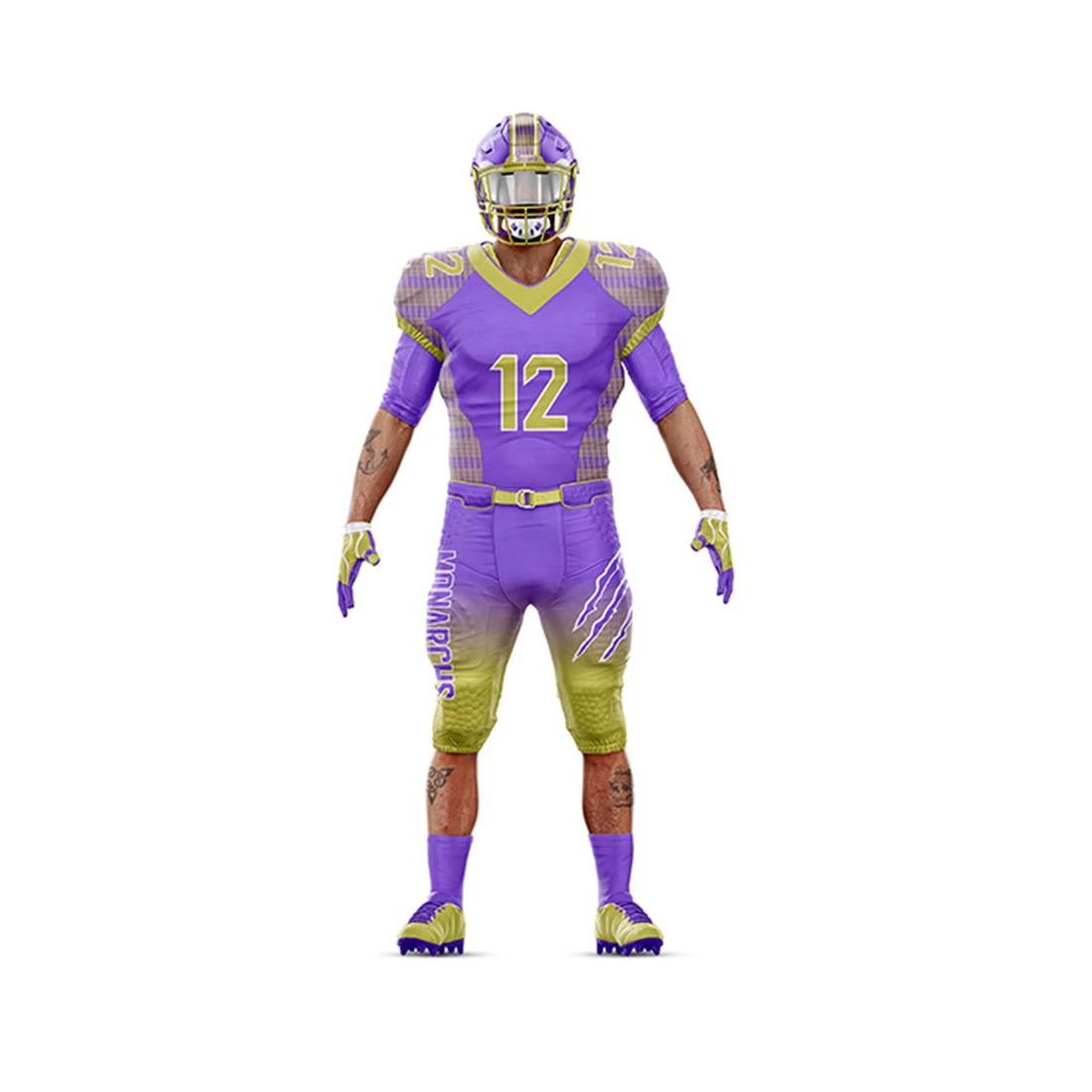 3D Sublimation Printing American Football Uniform Best Hot Selling Customized American Football Uniform