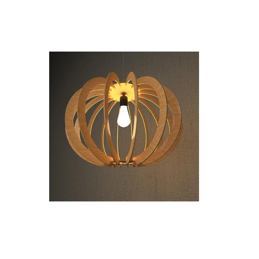 hot sale decorative Factory Direct Hotel Restaurant Handmade Natural Woven Ball Bamboo Chandelier Lighting for home decor