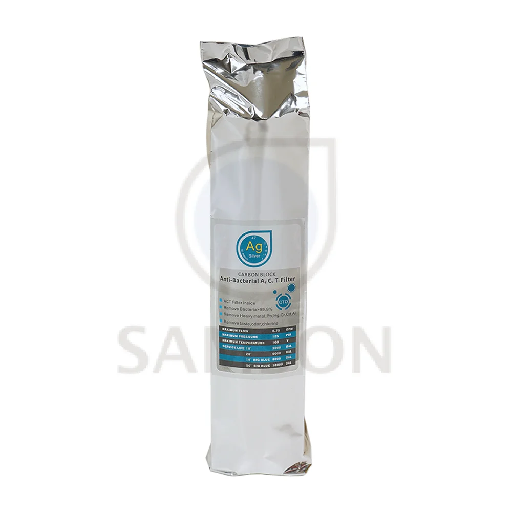 Taiwan product ACT+CTO 6610 carbon water filter featuring Water filtration process perfect for Mopping floors