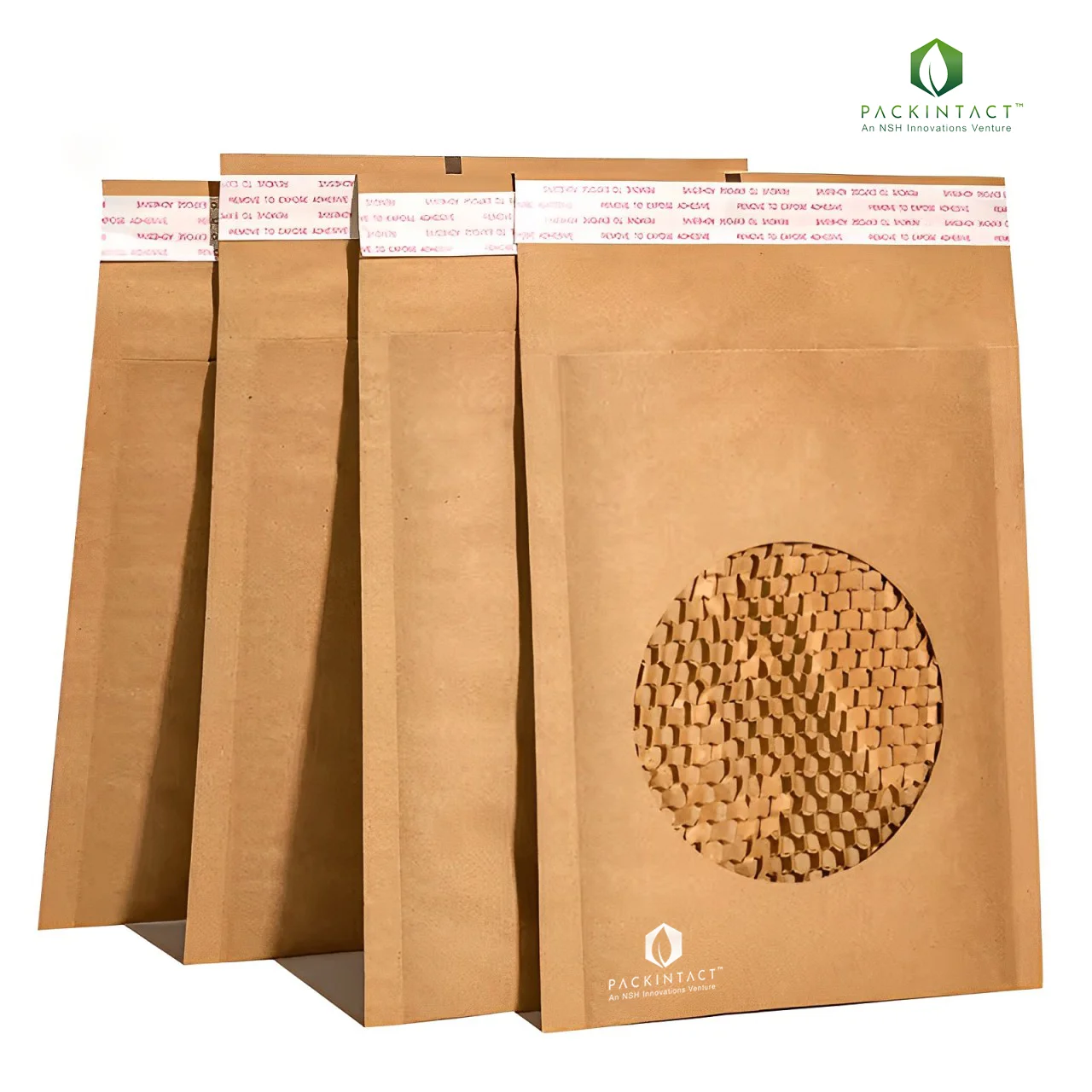 Biodegradable Honeycomb Kraft Padded Mailer Customize Logo Printing Paper Cushion Envelope for Shipping