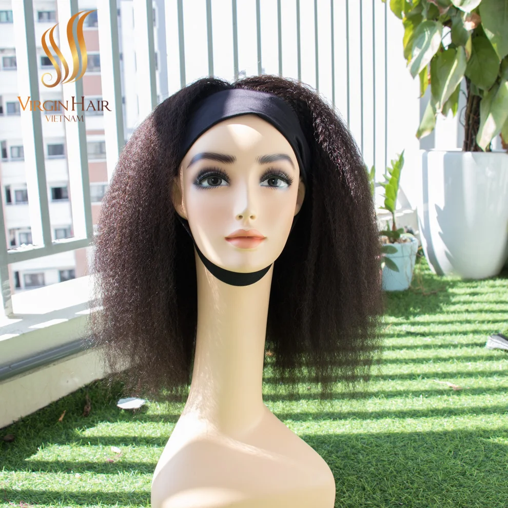 Best Quality Raw Hair Indian Head Band Wigs 100% Human Hair From Wholesale Vendor Price Factory