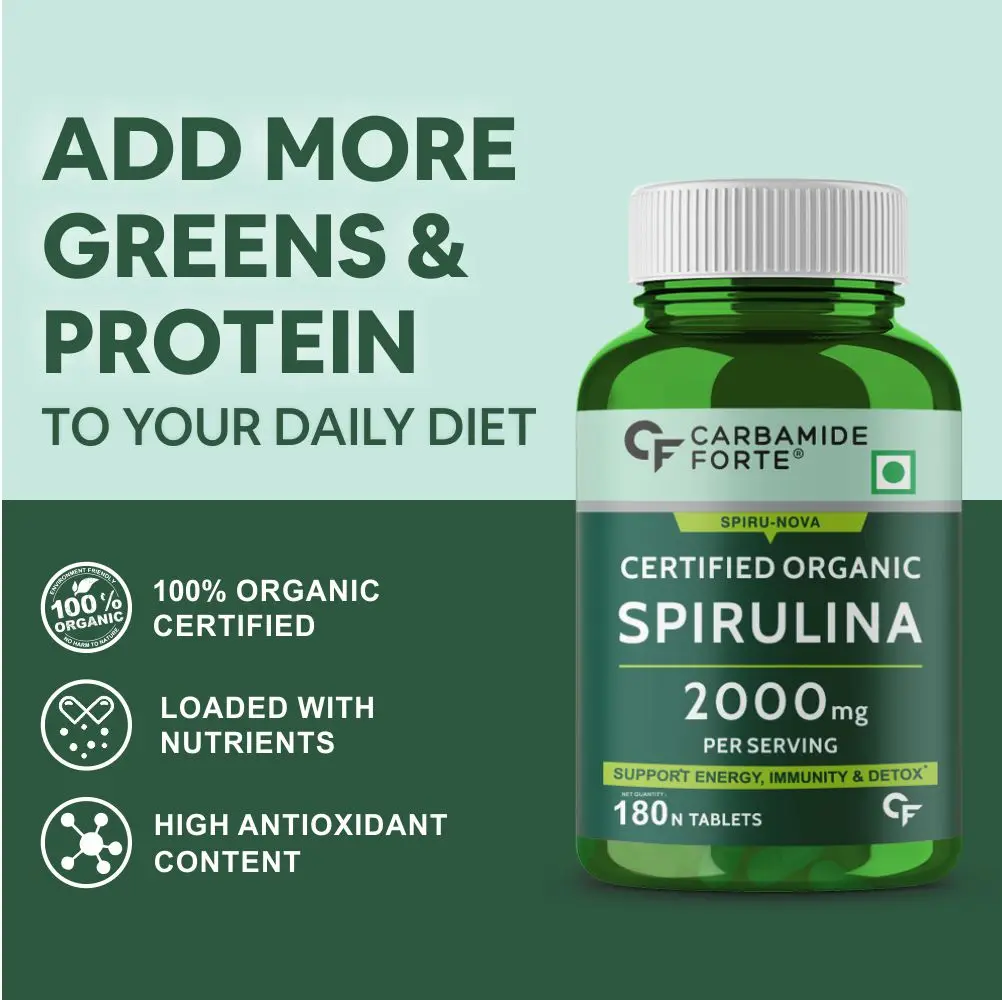 High Quality Nature Source Spirulina Tablets l 100% Organic Spirulina Tablets 2000mg Per Serving