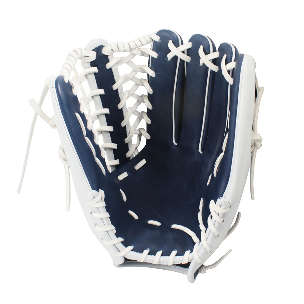 Genuine Leather Baseball Gloves Softball Match Baseball Mitt Equipment Outfield Model Gloves for Adult Youth Train