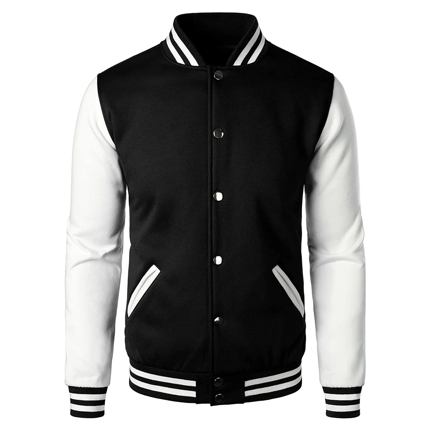 Your Brand Logo & Private Label Bomber Jackets for Man Varsity Baseball Jacket Cotton Blend Letterman Jackets