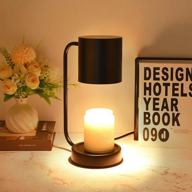 Modern Luxury Aromatherapy Wax Melting Lamp Simple Home Use Night Light Bedside Candle Warmer Smokeless Temperature-Adjustable