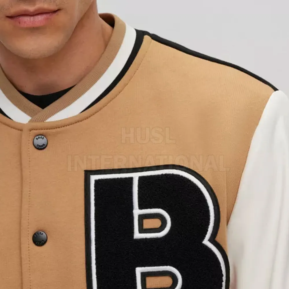High Quality Plus Size Men Winter Letterman Jacket Custom Embroidery Lettermen Baseball Jacket for Men