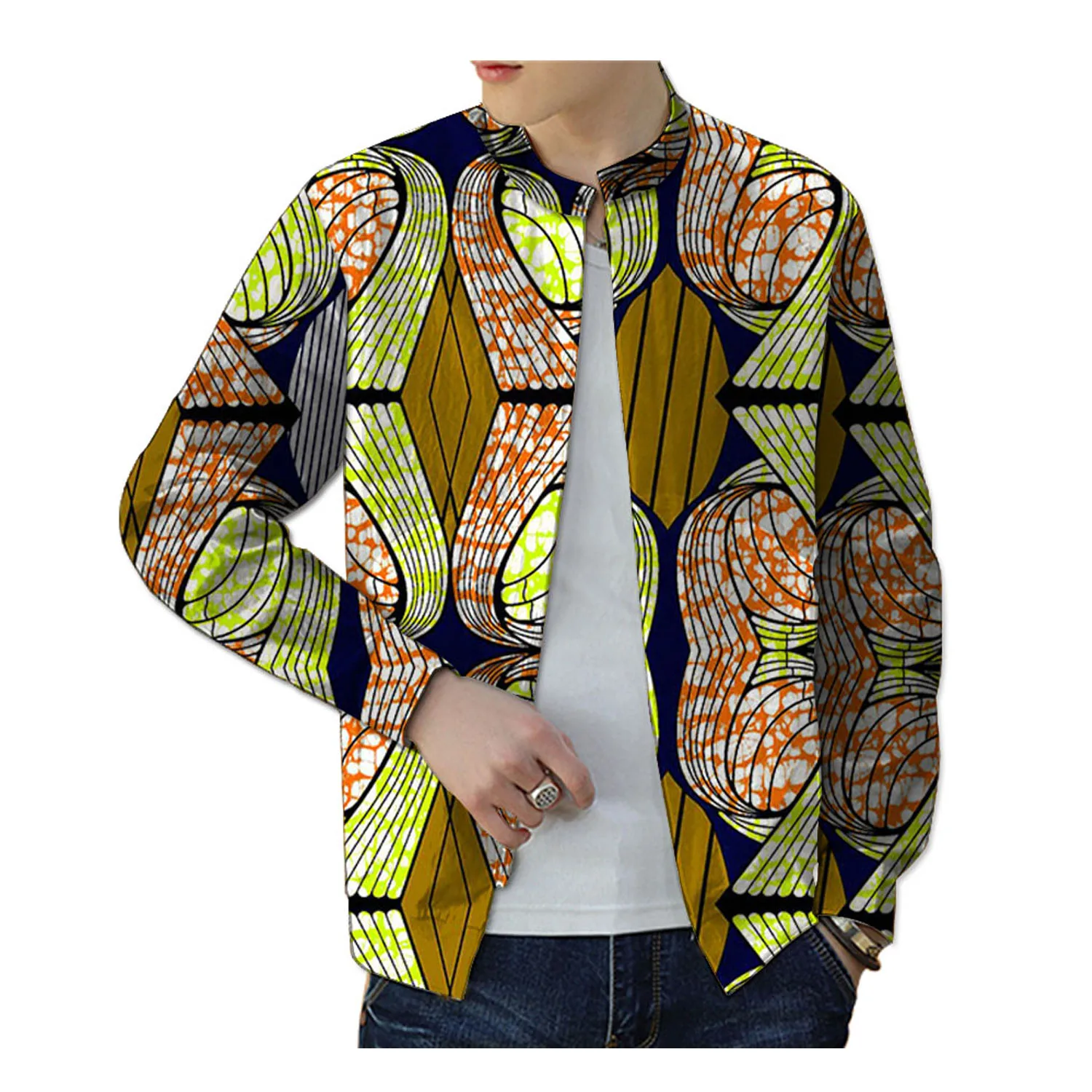 Men Blank Street Style Cuff Rib with Sublimation Panel Bomber Jacket, Wholesale Blank OEM Logo Embroidery Hot Sale Bomber Jacket