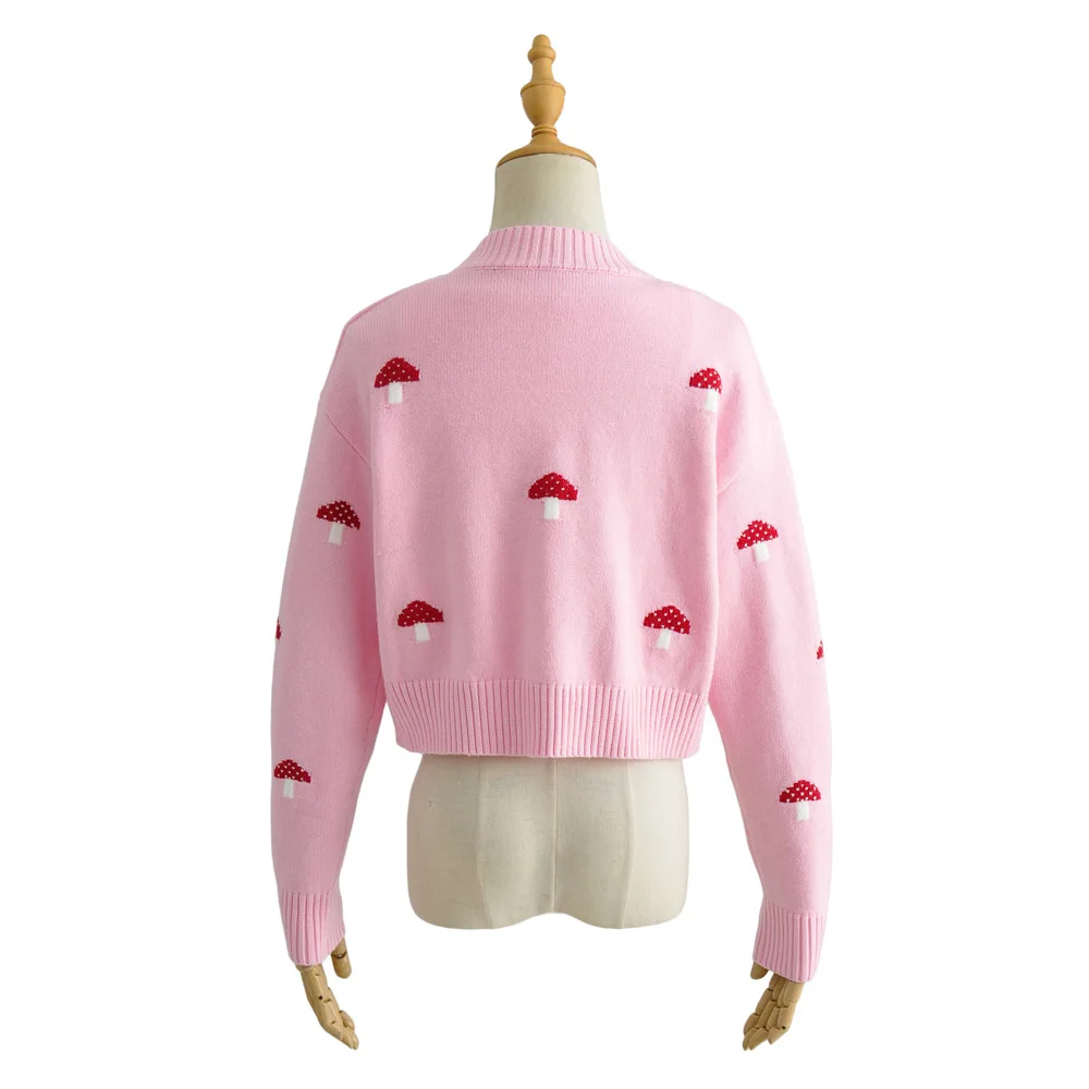 New style high quality customized women cardigan sweater knitted acrylic winter sweater