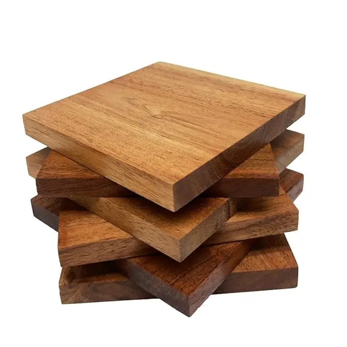 Protective Coffee Wood Coasters Cups Mats for Home Table Protection Pad walnut coasters At Low Price By AALIYAN IMPEX