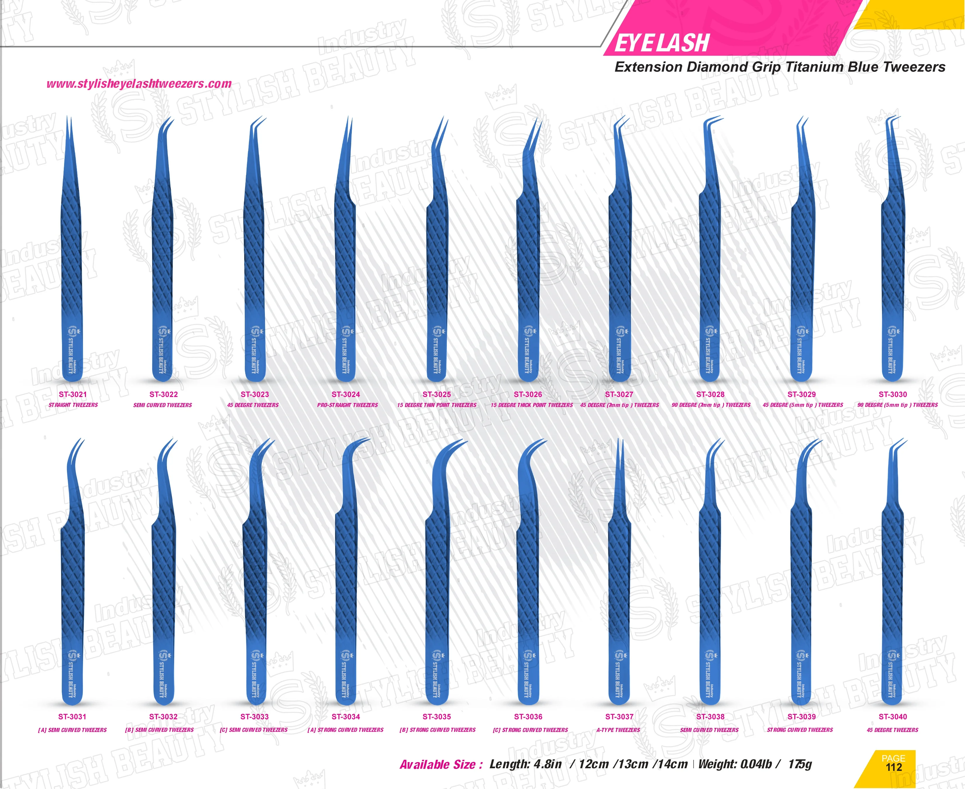 3D-6D Volume Lashes Shaped and Isolation Tweezers custom logo 90 degree stainless steel plated precision High Quality low price