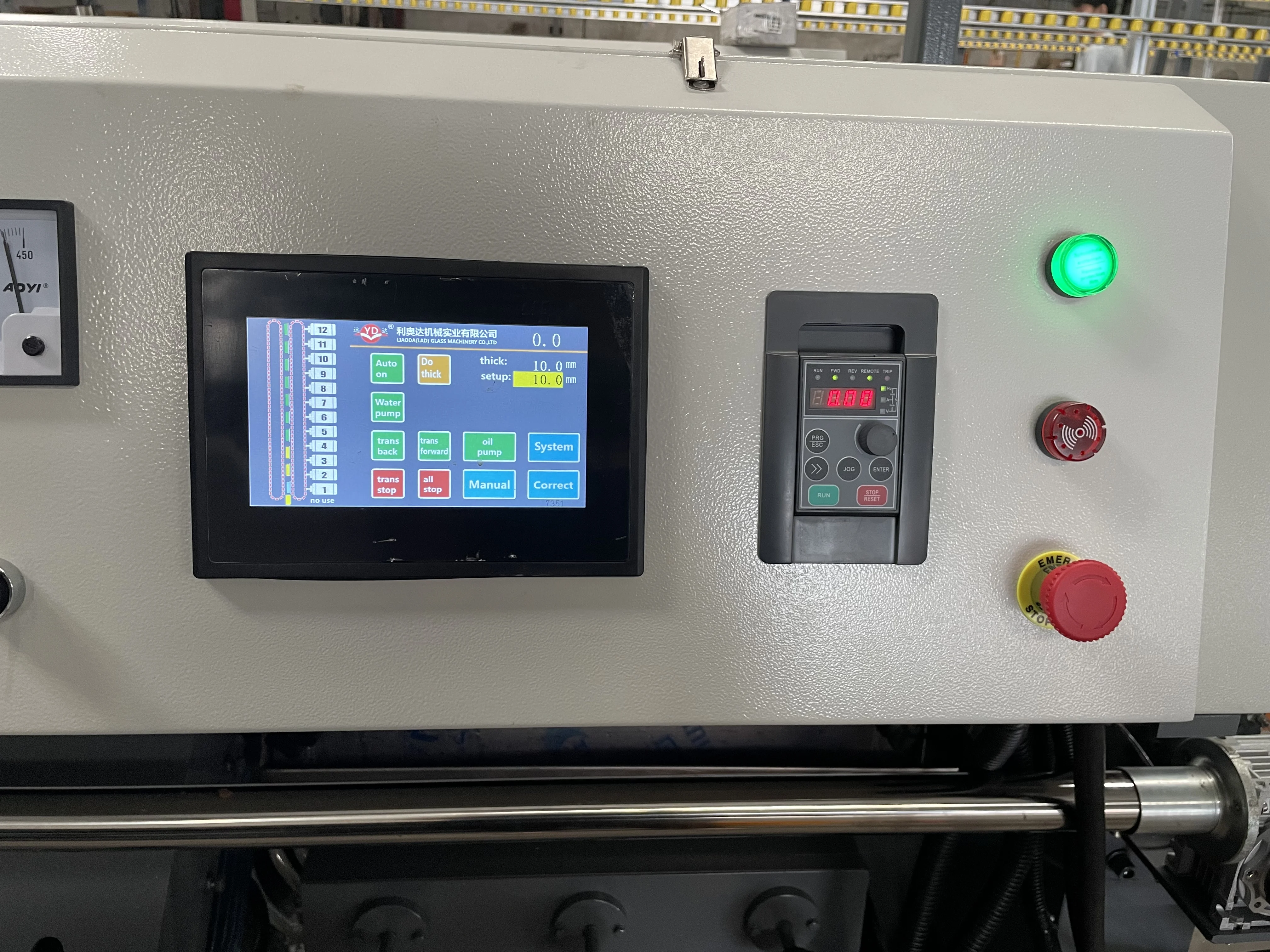 Автоматический контроль PLC 11 моторов машина для тонкой полировки стекла