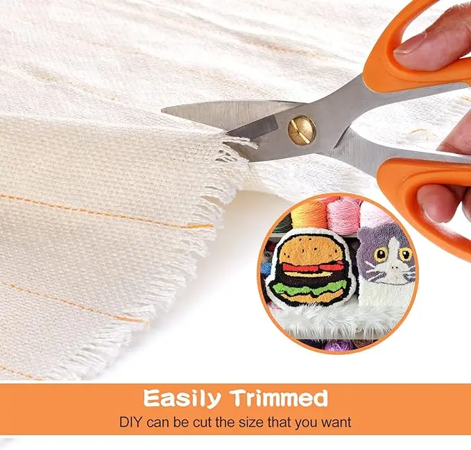 Low Price Free Sample Tufting Cloth With Marked Line Weaving Embroidery Fabric For Tufting Gun Tufting Fabric Punch Needle Cloth