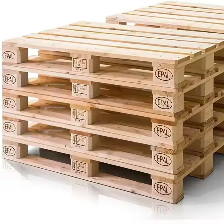 Hard Wood 4 Way Wooden EURO PALLET EUR/ EPAL PALLETS With Color Yellow Size 1200x1000x150mm