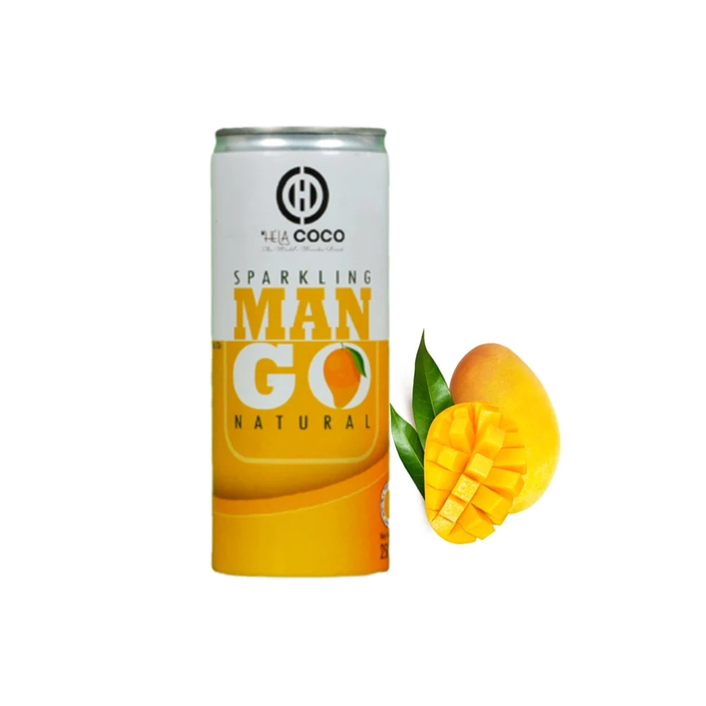 Natural Sparkling Mango Juice 250ml Can Fruit Juice Beverage Soft Drinks Fresh Hela Coco Mango Juice At Low Price