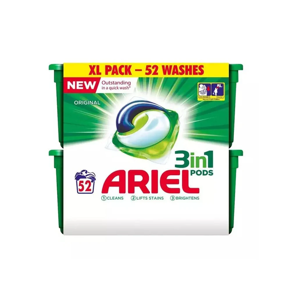 Ariel Detergent Powder with a Touch of Downy 9 kg/Ariel All In1 Pods Plastic X1 477G Laundry Detergents
