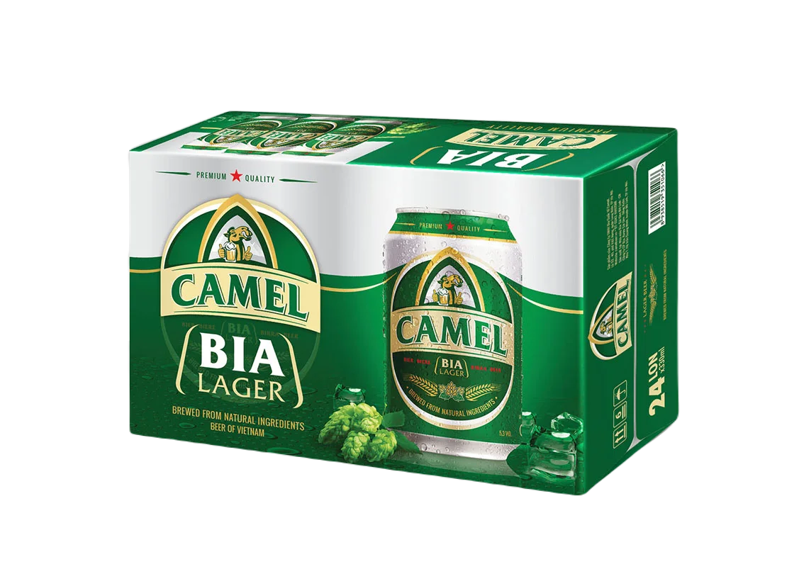 Free Samples Vietnam Lager Beer OEM Brand Camel Beer in Can Customized Private Brand with Good Price