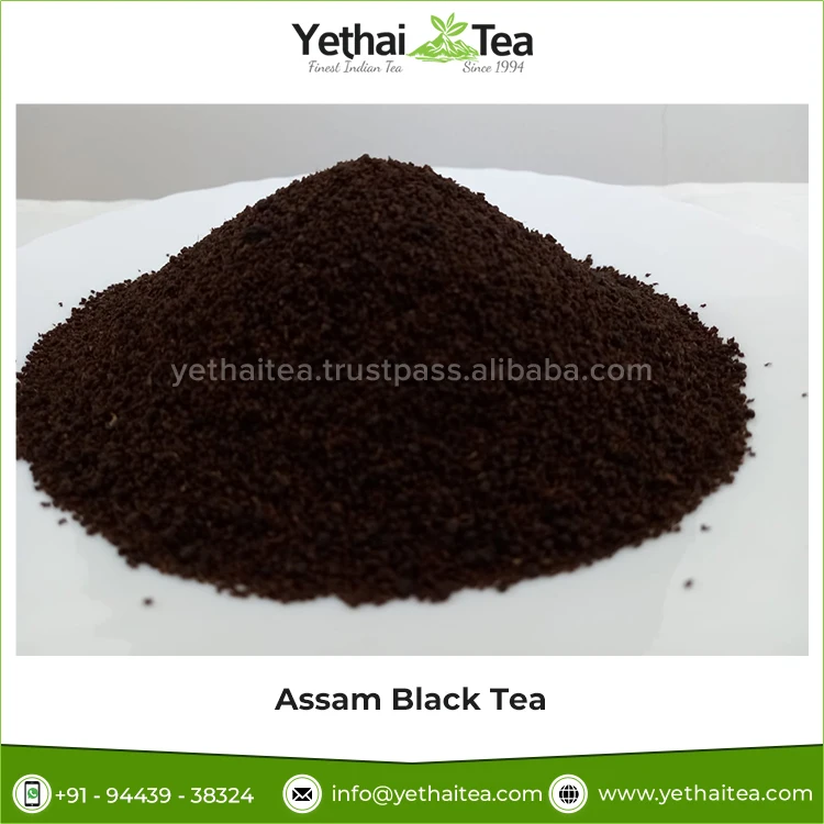 Commercial and Home Usage 100% Natural & Organic CTC Assam Black Tea Granule Loose Leaf Tea Powder at Low Price