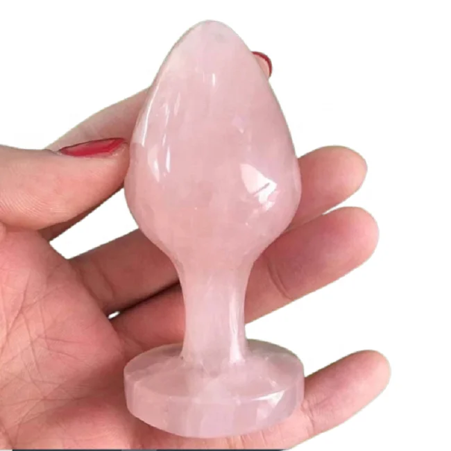Хрустальный фаллоимитатор яйца Yoni розовый кварц лечебный кристалл массажные yoni палочки из драгоценного камня нефритовые для упражнений натуральный камень