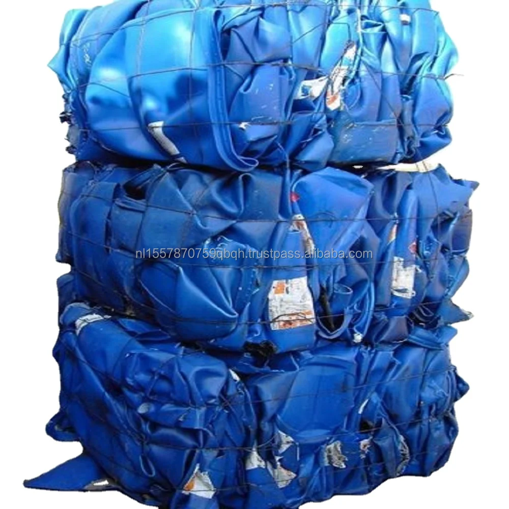 High Density Polyethylene Virgin Recycled HDPE Drums Blue Drum Scrap Low Price Regrind Hdpe Plastic Drums Blue