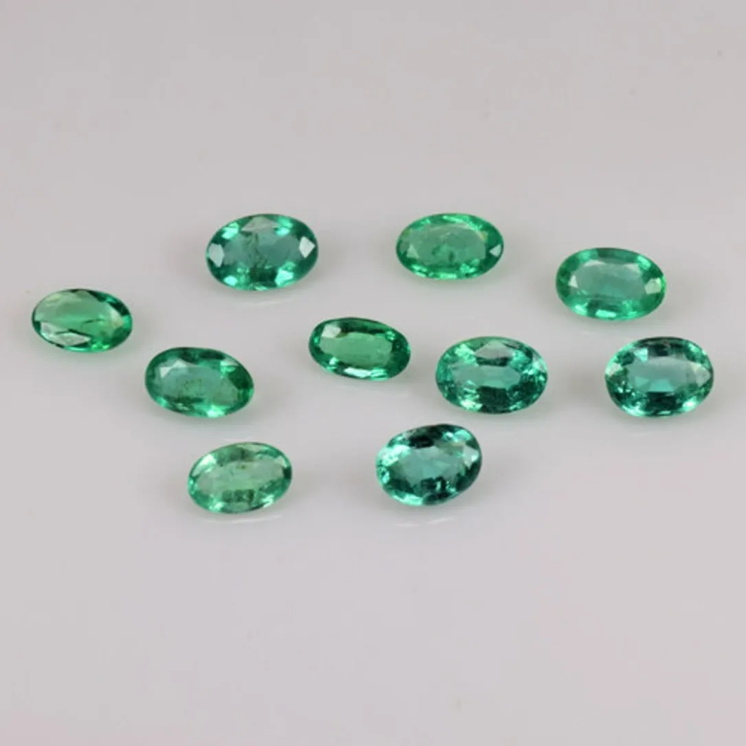 IGI Certified Natural Emerald Stone Faceted Oval Cut Exclusive Loose Gemstones Online Shop Factory Price Buy Now