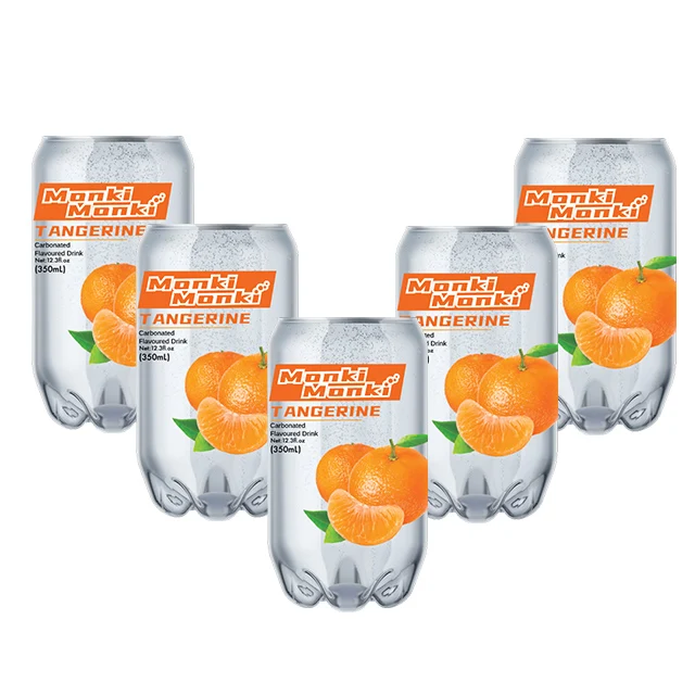 Wholesale Popular Halal Carbonated Soft Drink Own Label Packaging Mix Fruit Flavor Soda Water Tinned Bottle Refreshing Beverages