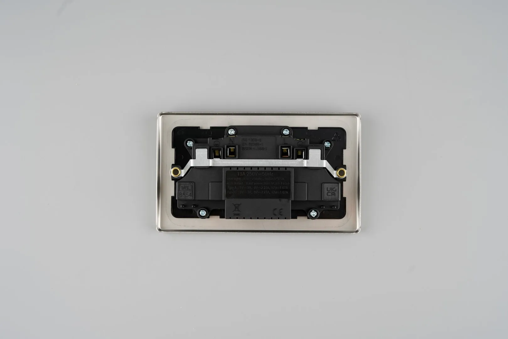 WK USB C и A 13A 2 Gang способ настенный переключатель разъем (PD3.0 20