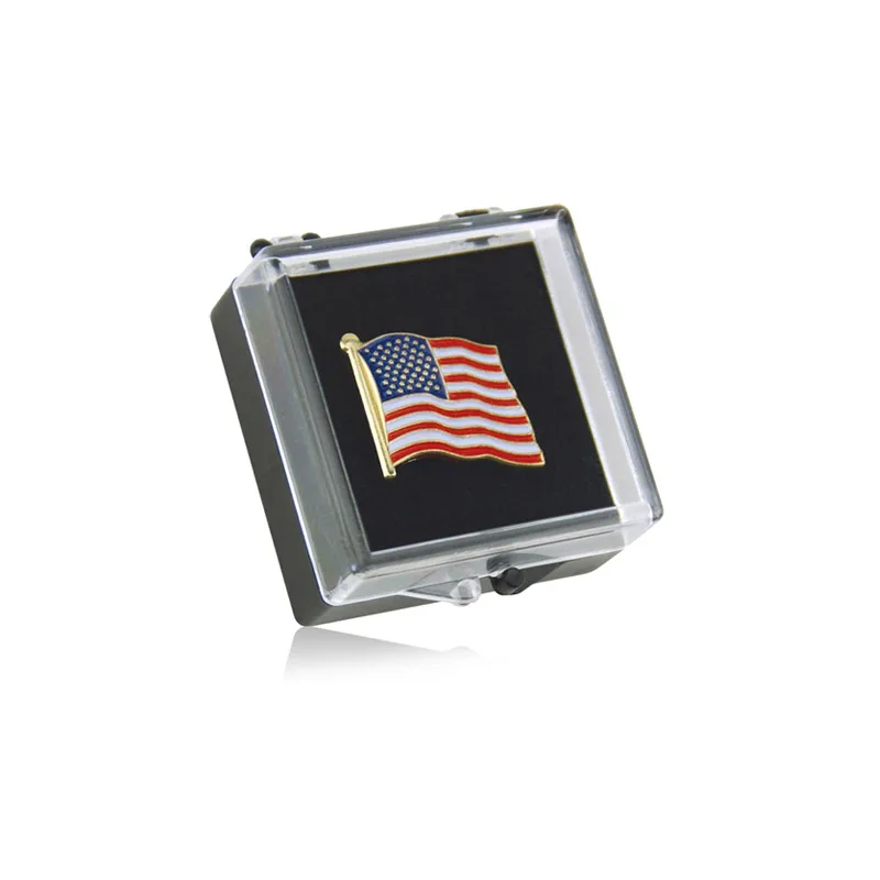 custom plastic acrylic lapel pin gift box