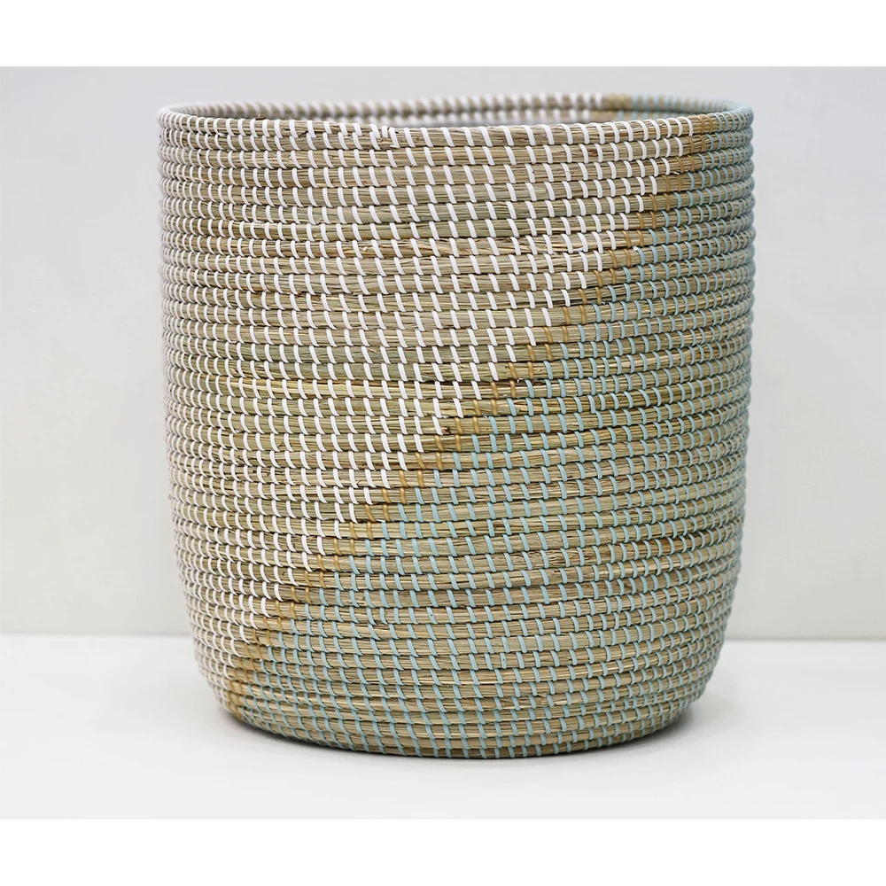 New Seagrass laundry basket hand-made in Vietnam
