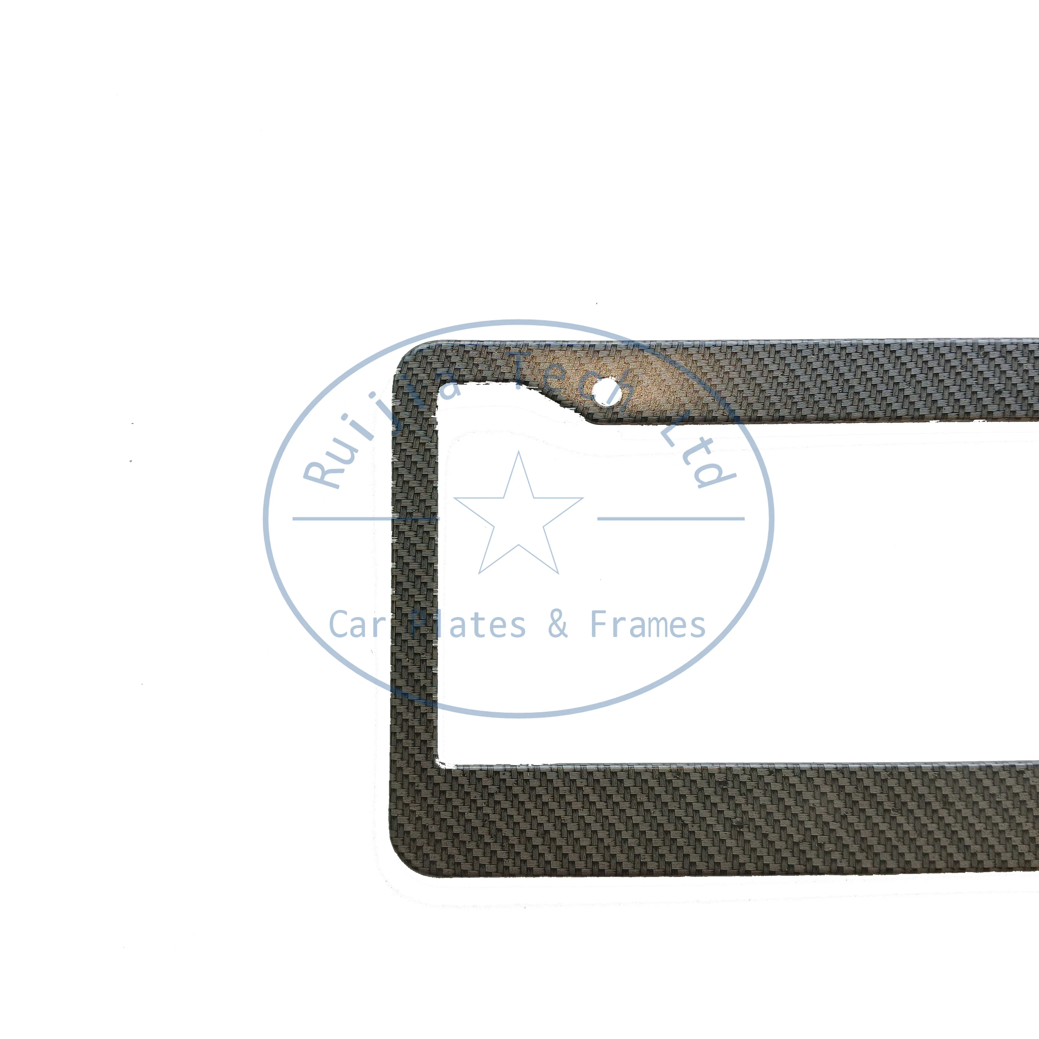 Customizable carbon fiber stainless steel metal plastic car license plate frame license plate cover