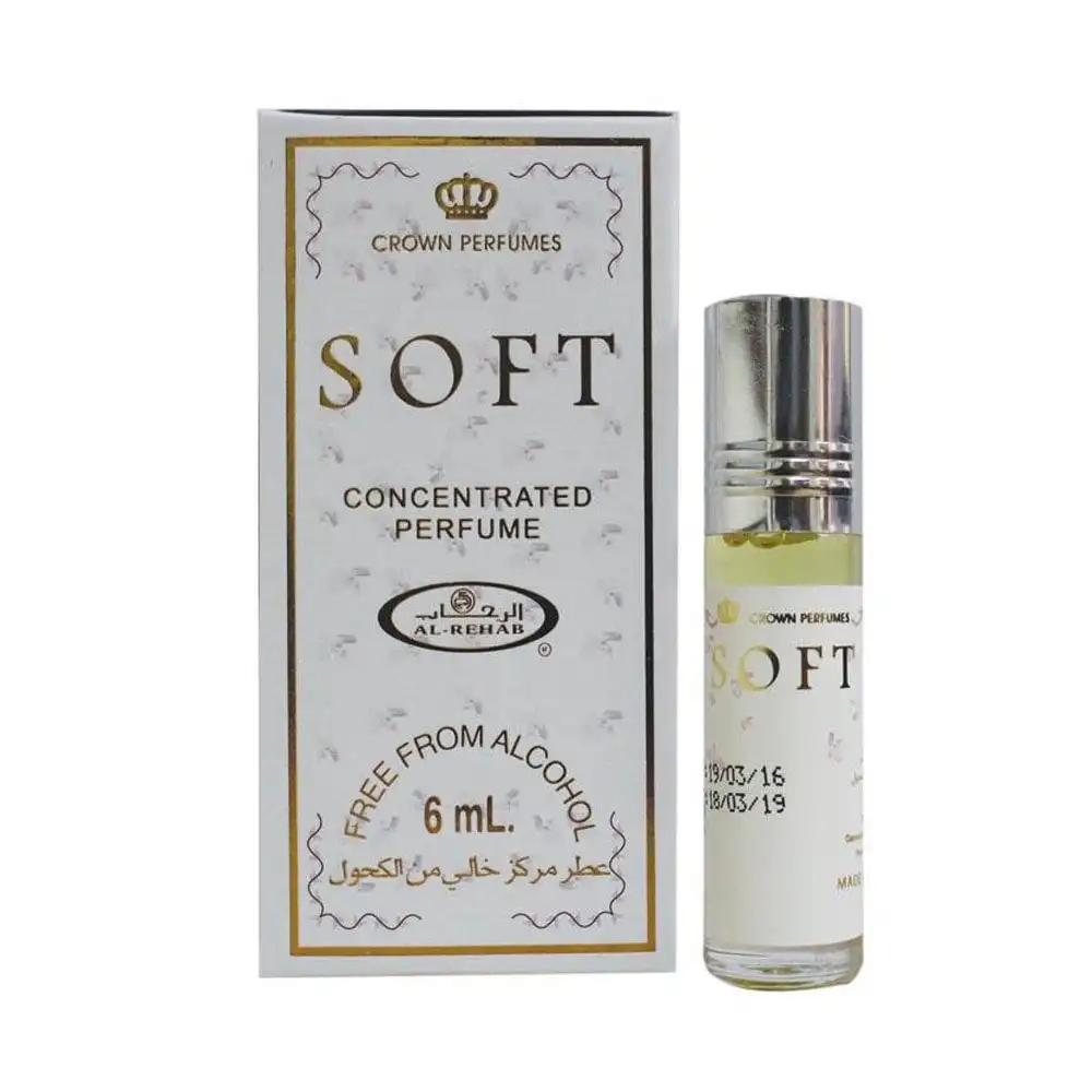 Oil Perfume SOFT fragrance by AL REHAB 6 ML 100% Oil Unisex Dubai Arabic perfumes Alcohol-free