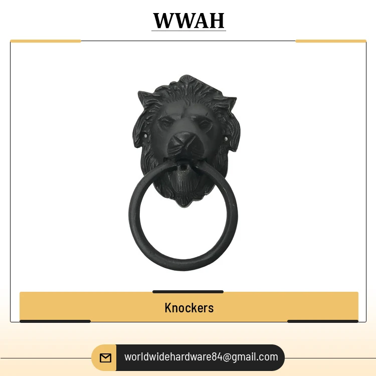 Exporting Customized Top Quality Door Accessories Solid Pattern New Design Metal Knockers for Bulk Buyers