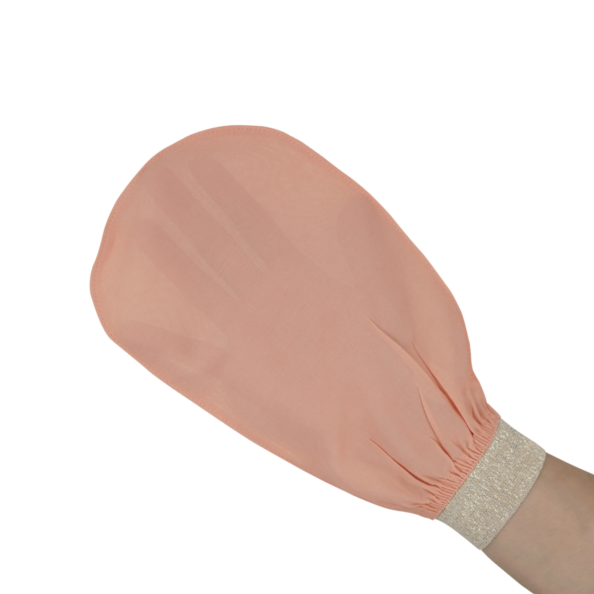 Bulk Supplier Turkish Silk Exfoliating Gloves Mitt Body Bath Scrub Exfoliator Bath Mittens Fake Tan Remover Bath Natural Glove