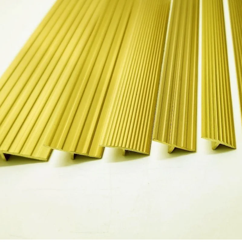 Brass Flat Bar Strip Plate Brushed Brass Floor Tile Trim Effective Supply Chain Management Vietnam Copper Extrusion Factory
