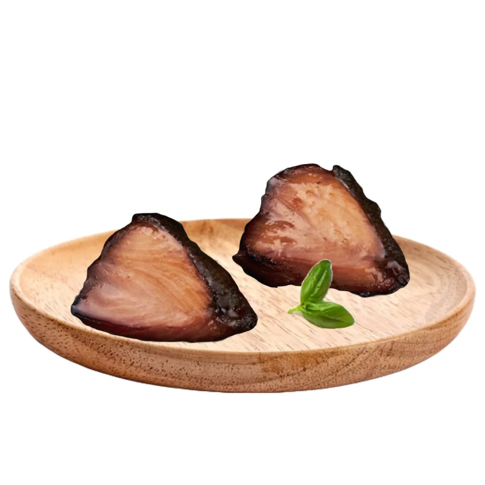 ISO OEM Instant food Frozen ROASTED YELLOWTAIL SEASONED WITH SWEET SOY SAUCE Vacuum pack 225g Vietnam factory Bento topping